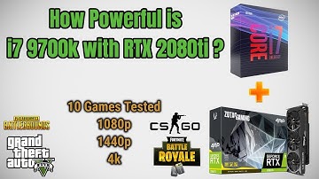 i7 9700k with RTX 2080ti 4k Build ( 10 Games Tested )