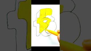 Bubble Alphabet Style H #shorts #shortsfeed #drawing4kids