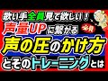 【ボイトレ】声量をアップさせる声の圧のかけ方を徹底解説&トレーニング方法を紹介！声を強くしたいあなたへ！
