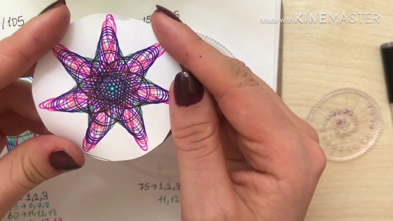 Spirograf Sanatı | The Spirograph Art - Part #4 * How to create unique ...
