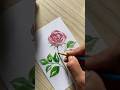CARA LUKIS MAWAR SUPER GAMPANG !! 🌹😱 By DQueen Arts #paintingtutorial #arts #howtopaint #shorts