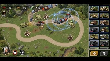 WWII Defense: RTS Army TD Game (mobile) Level 17 (Hard)