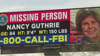 Billboard pop up throughout Houston area in search for Savannah Gutherie's mother