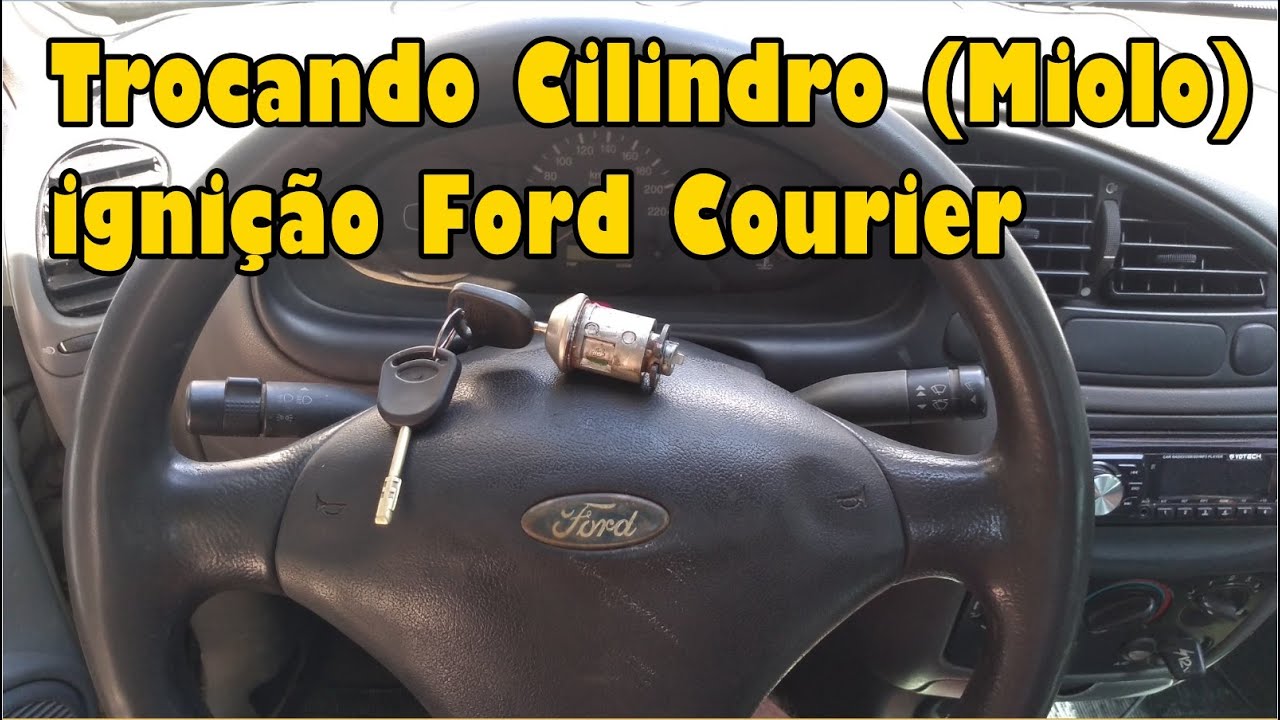 Como trocar cilindro miolo da ignição Ford Courier, serve também para Ford Ka e Fiesta