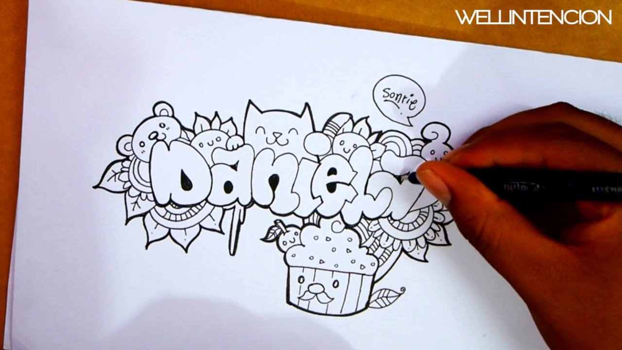 How To Make Your Name In Doodle DANIELA Wellintencion Art YouTube