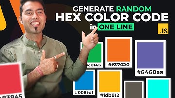 Generate Random Hex Color Code in One Line using JavaScript 🔥