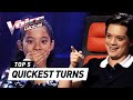 The Voice Kids | QUICKEST COACH TURNS