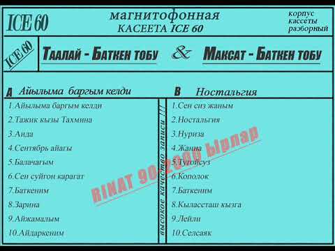 ТААЛАЙ - Баткен тобу - МАКСАТ - Баткен тобу Эстен кеткис эски ырлар жыйнагы 2021