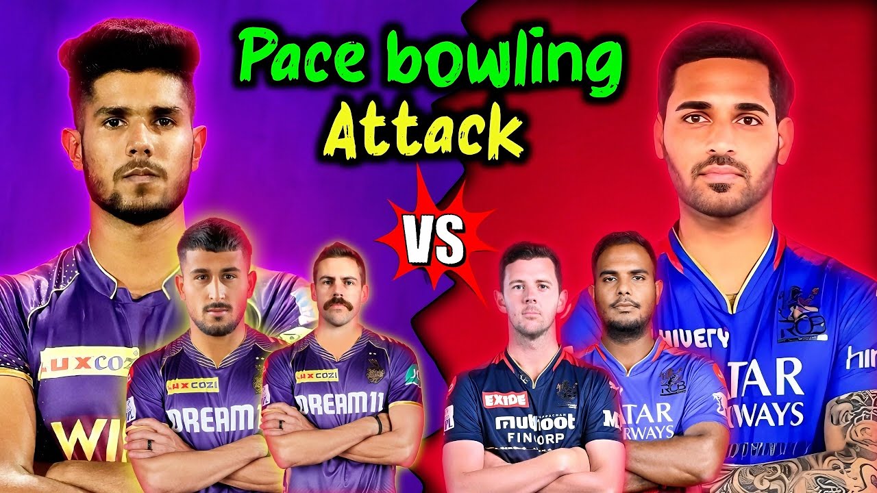 IPL 2025 : RCB VS KKR PACE BOWLING ATTACK 🥵💥 IPL 2025 KKR VS RCB 💀