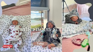 Afternoon Routine with Reborn doll Toby