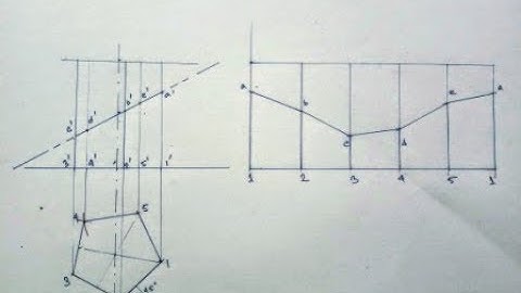 How to draw development of a pentagonal prism !! All In One