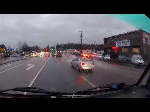Police Car Chase On Flooded Road