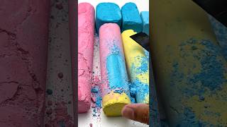 Giant Colourful Chalk Cutting ASMR 😍 Crunchy Sounds &amp; Satisfying Dust