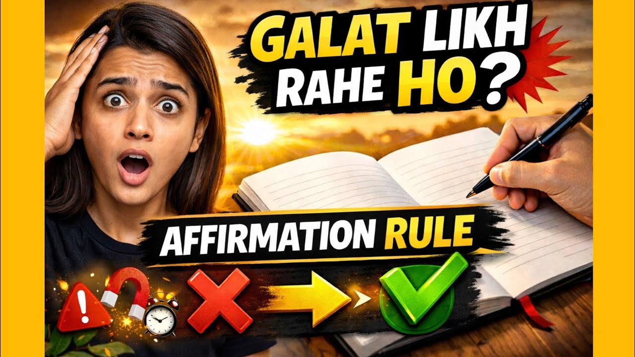 Affirmation Likne Ka Sahi Tarika | Galat Likhe To Kaam Nahi Karega 😱 Self Improvement Daily Vlog 