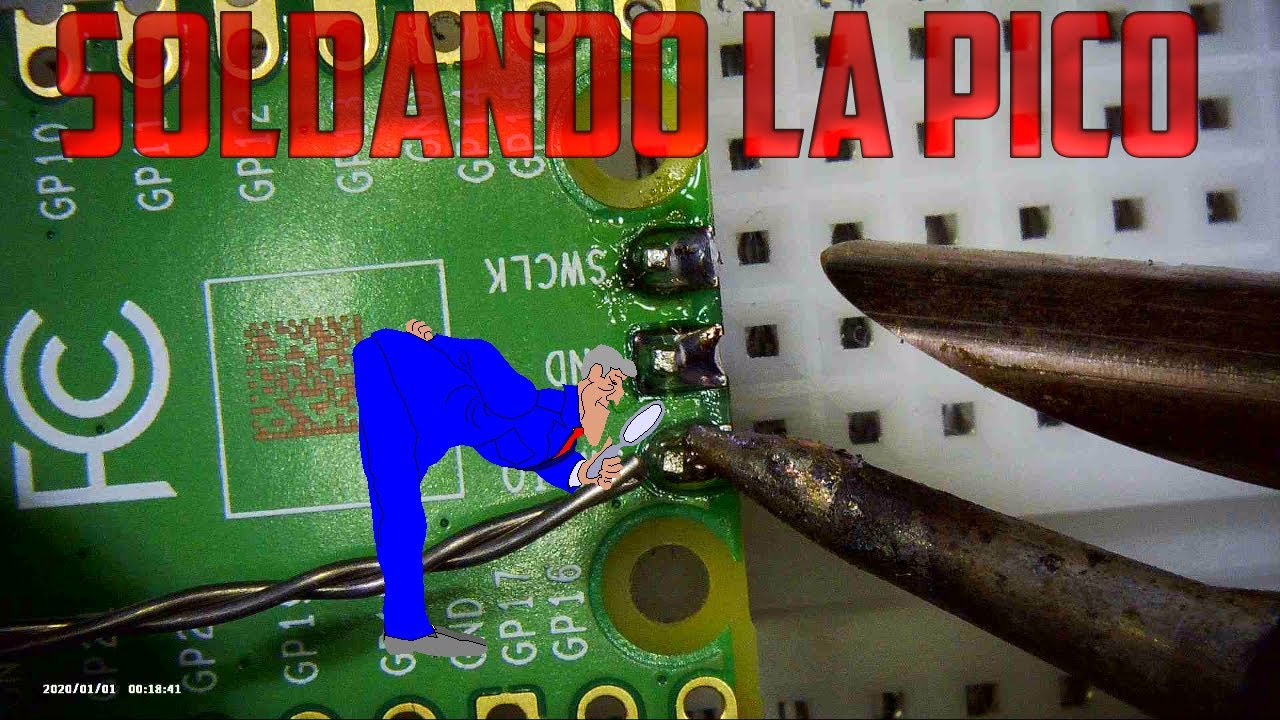 Como soldar la cabecera de pines a la Raspberry Pi PICO