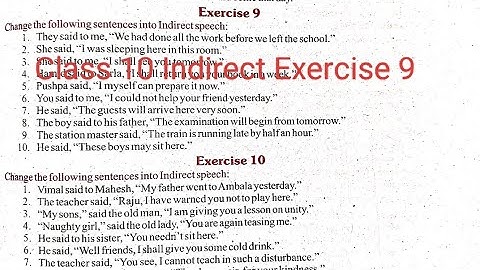 Class 10 Indirect Exercise 9 from excellent book Assertive Sentence solved by Ramesh sir