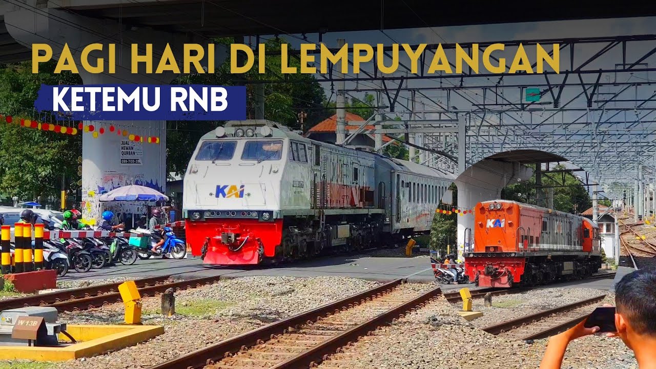 HUNTING KERETA API PAGI HARI DI STASIUN LEMPUYANGAN, YOGYAKARTA‼️