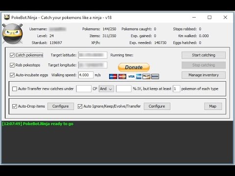 How To Use PokeBotNinjaconfigure and setup