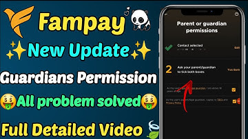 fampay parent or guardian permission problem🥲 | fampay account create parent or guardian permission