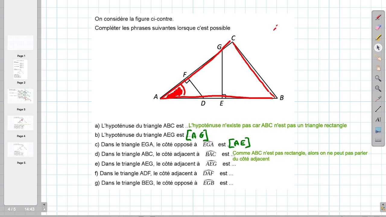 Vocabulaire du triangle rectangle S1E2 - YouTube