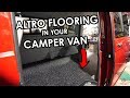 HOW TO PROFESSIONALLY FIT A CAMPER VAN FLOOR LINING. Tips, Tricks and Hacks!