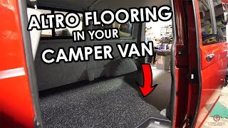 HOW TO PROFESSIONALLY FIT A CAMPER VAN FLOOR LINING. Tips, Tricks and Hacks!