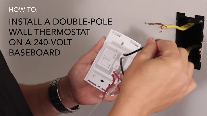 How to install: Wall thermostat , double-pole on 2...
