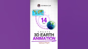 How to create 𝟑𝑫 𝑬𝒂𝒓𝒕𝒉 𝑨𝒏𝒊𝒎𝒂𝒕𝒊𝒐𝒏 in After Effect (Under 15 seconds) | 𝑵𝒐 𝑷𝒍𝒖𝒈𝒊𝒏𝒔 𝑵𝒆𝒆𝒅𝒆𝒅 #shorts