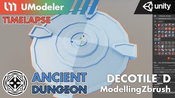 3D Modeling in Unity - Timelapse of Modeling & Texturing a DecoTile D in the  Ancient Dungeon