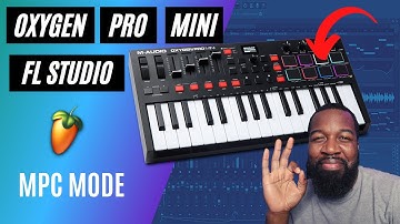 M Audio Oxygen Pro Mini FL Studio Setup - Drum Pads MPC Mode - Finger Drumming