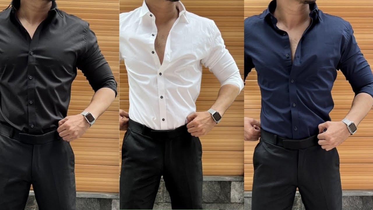 5TH ANFOLD Men Solid Formal Dark Blue Shirt - Buy Navy Blue 5TH ANFOLD Men  Solid Formal Dark Blue Shirt Online at Best Prices in India | Flipkart.com