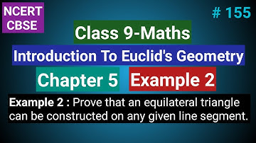 Class 9 Maths Chapter 5 Example 2 | Introduction To Euclids Geometry Class 9 | Prove that an equilat