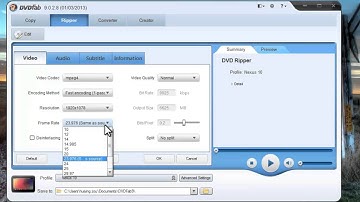 How to rip DVD to Nexus 10 with DVDFab 9