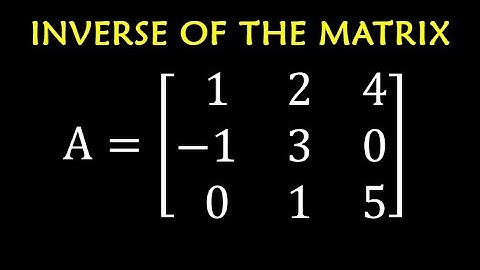 Shortcut !!! ~ Inverse of a 3x3 matrix