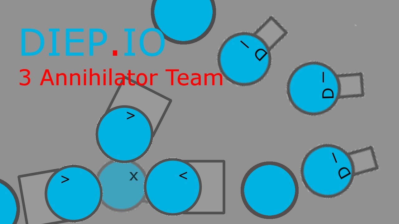 3 Annihilator Teaming!!!| Diep.io Gameplay