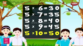 tables 2 to 25 in english maths multiplication tables english learning video pebbles live