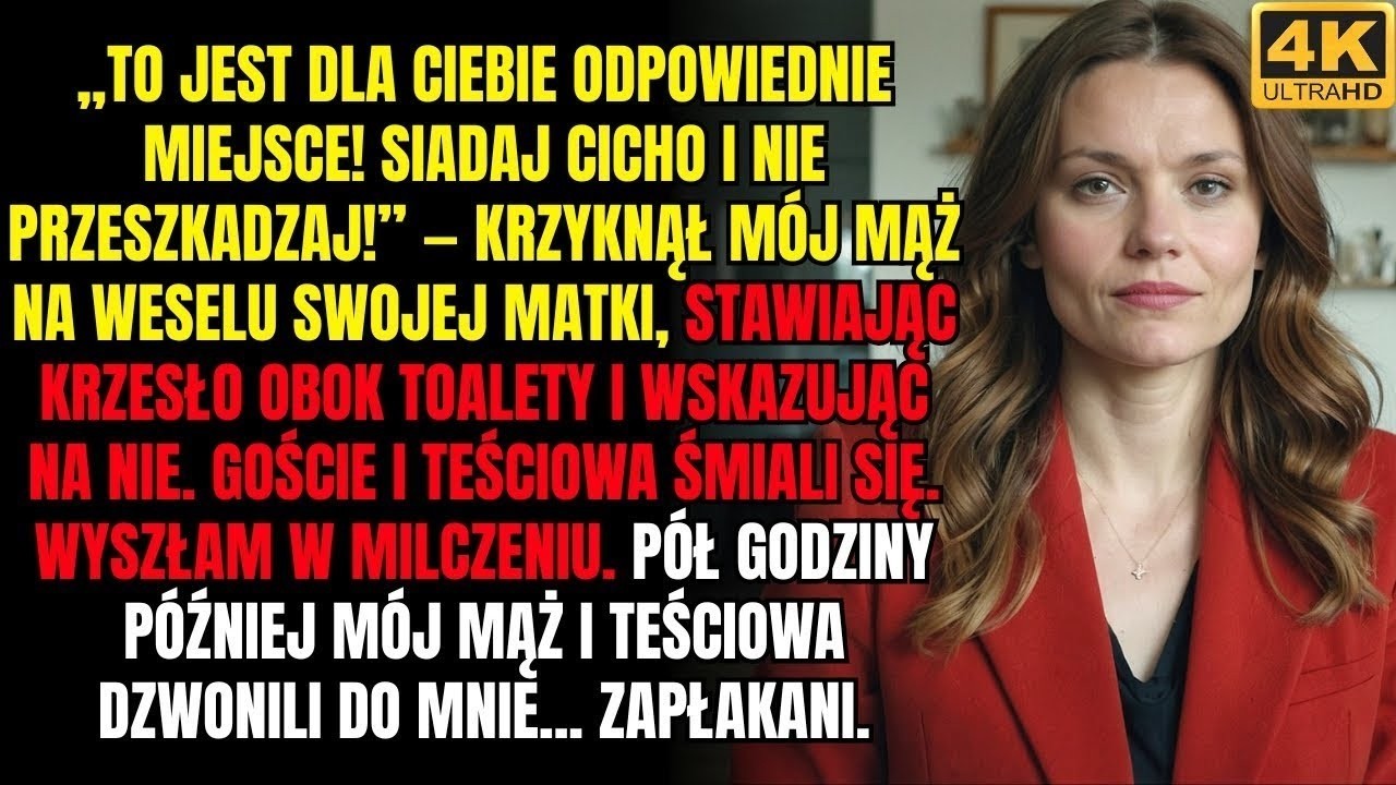 „Na weselu teściowej posadzili mnie obok toalety  Wyszłam, a już po pół godzinie dzwonili do mnie