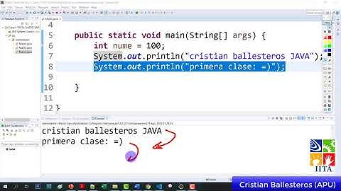 usando el operador de concatenacion y syso en JAVA IITA 2