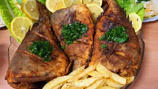 السمك مقلي على طريقة المطاعم مع سر القرمشة وتتبيله مميزه للقليDeinse Fried Fish