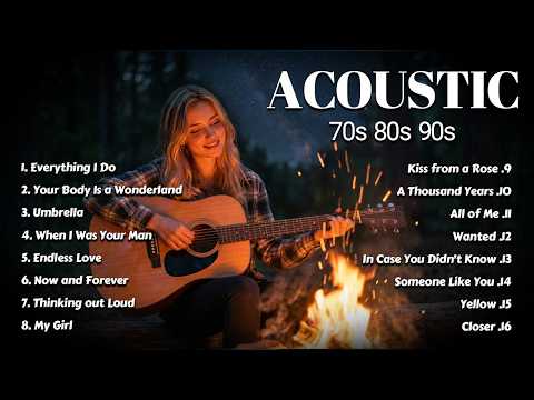 70s 80s 90s Old Love Songs Acoustic Version | Romantic Guitar Classics To Heal Your Soul 🎶