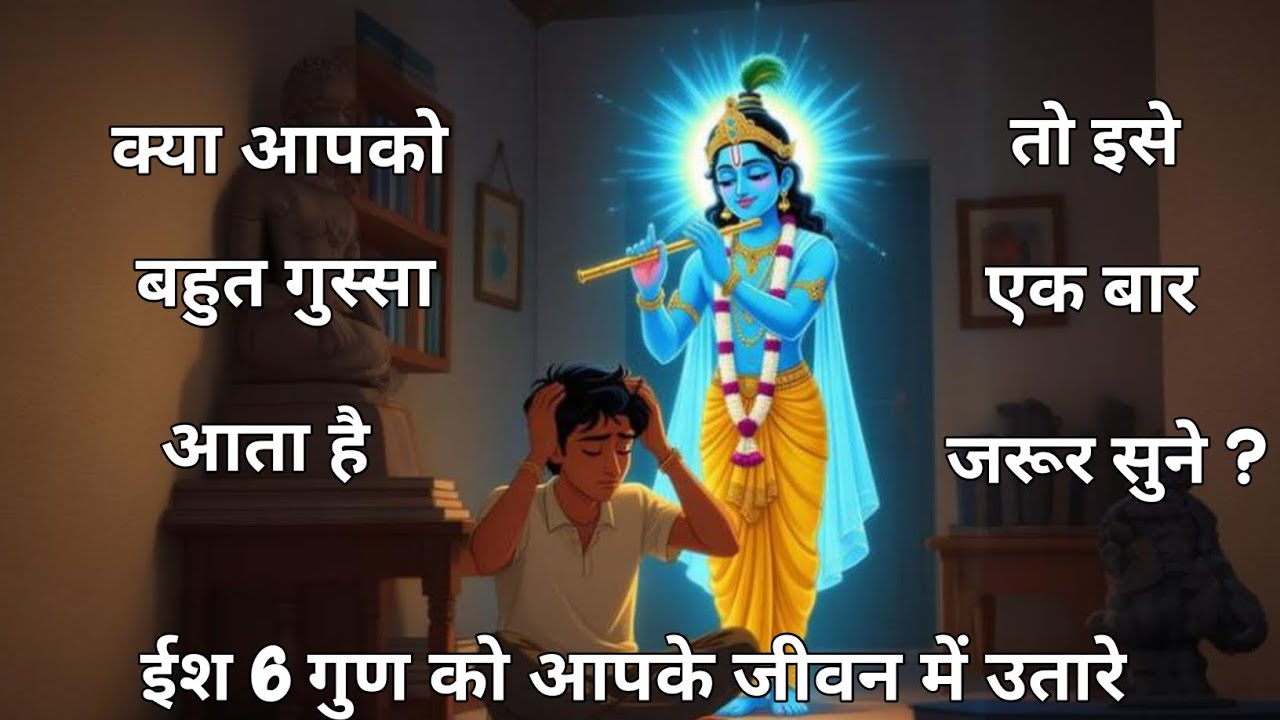 गुस्से को कैसे शांत करें ? श्रीकृष्ण की प्रेरणादायक कहानी | और जीवन को कैसे प्रकाश से भरें। 