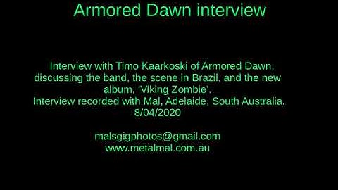 20200408 Armored Dawn Interview