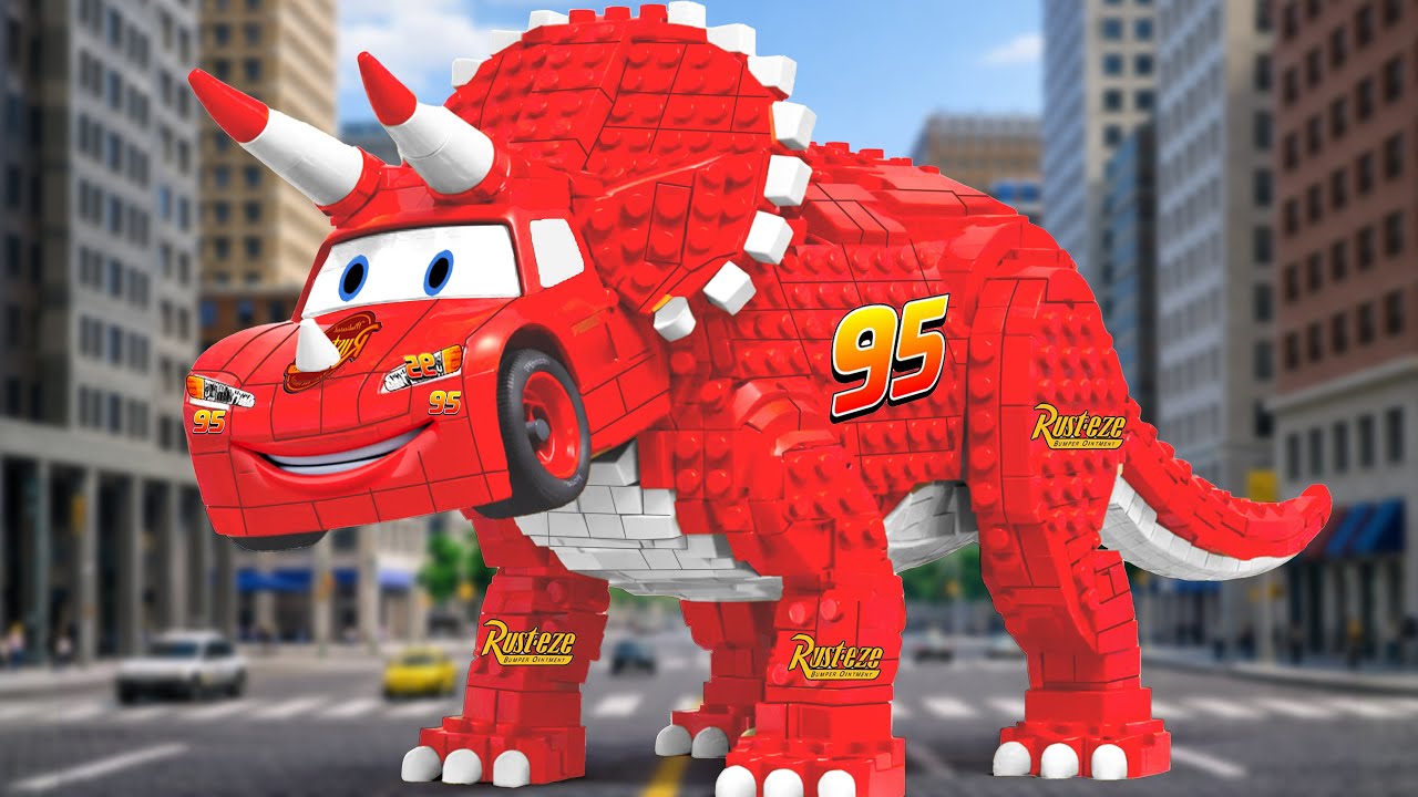 LEGO Build: Lightning McQueen Triceratops Transformation | ROBO Bricks