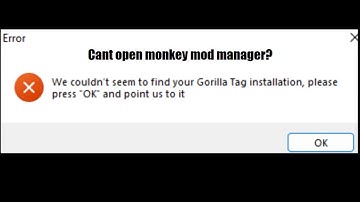 How to fix monkey mod manager error solution