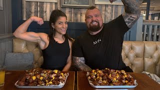 4LB Wing Challenge Vs. Worlds Strongest Man | #Shutkeverofficial | Chicken wing challenge