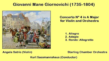 Giovanni Mane Giornovichi (1735-1804) - Concerto Nº 4 in A Major for Violin and Orchestra