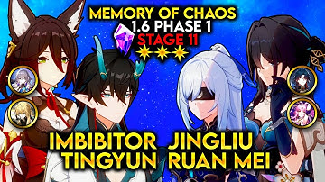DHIL Tingyun & Jingliu Ruan Mei | Memory of Chaos Stage 11 - 3 Stars | Honkai Star Rail 1.6