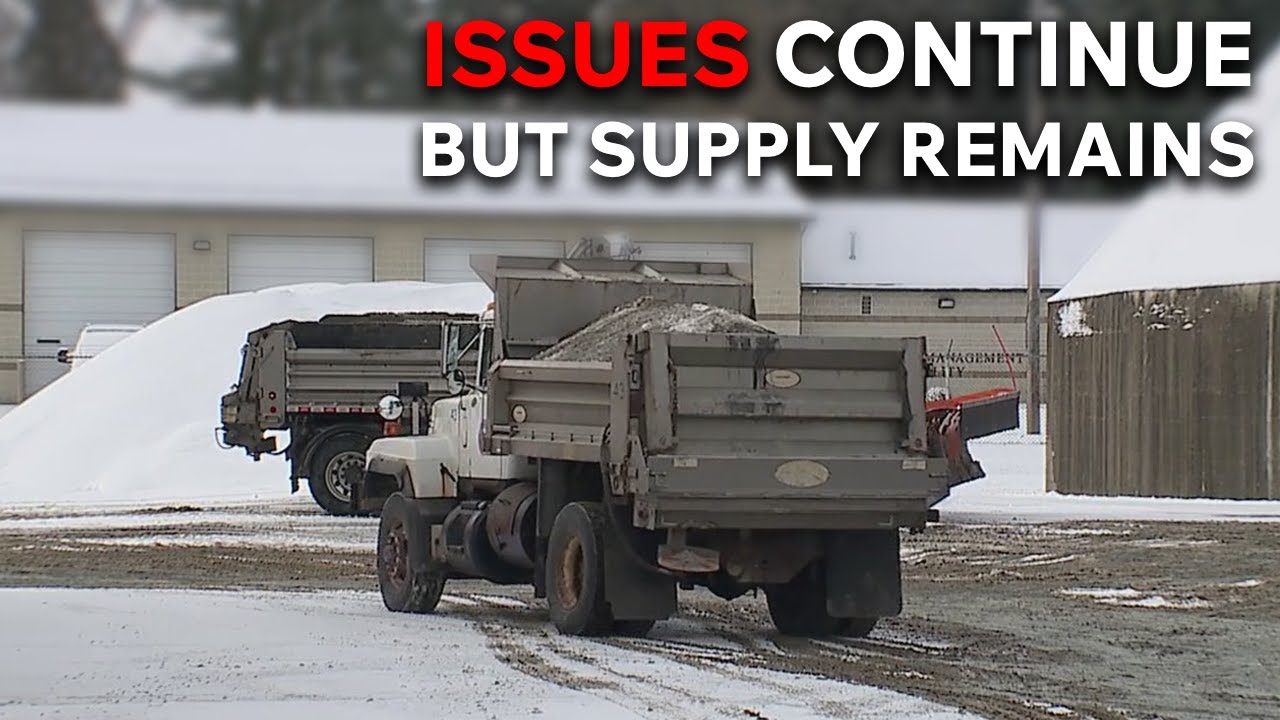 Salt delivery issues continue but supply remains steady in Mahoning County