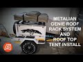 Metalian Genie Rack and Front Runner roof top tent install