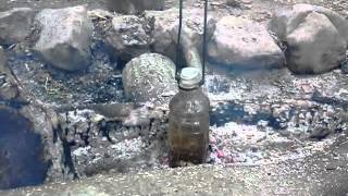 Water boiling in a plastic botle